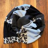 'Snow Leopard' Cashmere Scarf