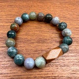 Fancy Jasper Gemstone Bracelet (Polished)
