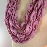 'Moody Mauve' Cozy Scarf Necklace