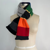'Rainbow Fade #2' Narrow Cashmere Scarf