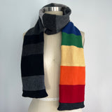 'Rainbow Fade #2' Narrow Cashmere Scarf
