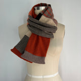 'Pumpkin Spice' Narrow Cashmere Scarf