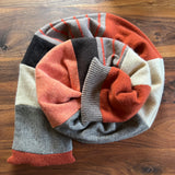 'Pumpkin Spice' Narrow Cashmere Scarf