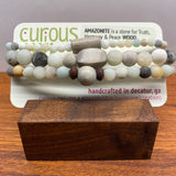 Amazonite Gemstone Bracelet Stack