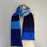 'Blue Wave' Cashmere Scarf