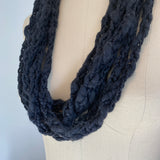 'Film Noir' Cozy Scarf Necklace (wool-free)
