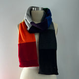 'Rainbow Fade' Narrow Cashmere Scarf