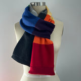 'Rainbow Fade' Narrow Cashmere Scarf