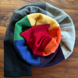 'Rainbow Fade' Narrow Cashmere Scarf