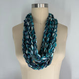 'Ocean Depths' Cozy Scarf Necklace