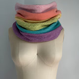 'Rainbow Sherbet' Cashmere Scrunch Cowl