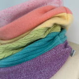 'Rainbow Sherbet' Cashmere Scrunch Cowl