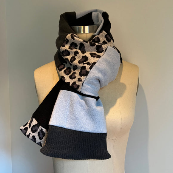 'Snow Leopard' Cashmere Scarf