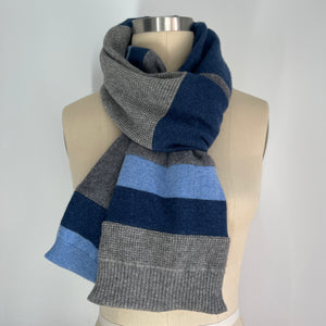 'Varsity Blues' Cashmere Scarf