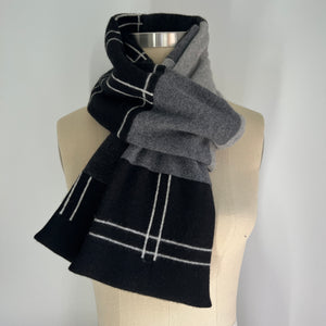 'Gridlock' Cashmere Scarf