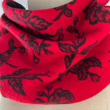 'Roses Are Red' Cashmere Cowl