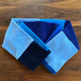 'Blue Wave' Cashmere Infinity Scarf