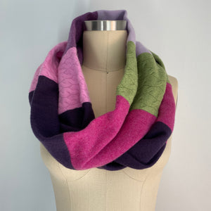 'Violet Delights' Cashmere Infinity Scarf