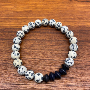 Dalmatian Jasper Gemstone Bracelet
