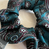 'Charles' Silk Tie Hair Scrunchie
