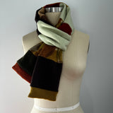 'Autum Leaves' Narrow Cashmere Scarf