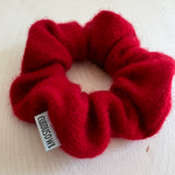 'Holiday Red' Cashmere Hair Scrunchie