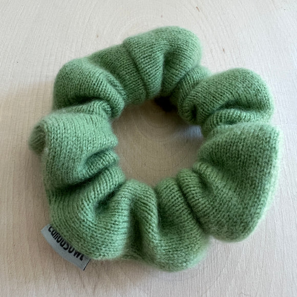 'Celery Green' Cashmere Hair Scrunchie