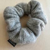 'Grey Cable Knit' Cashmere Hair Scrunchie